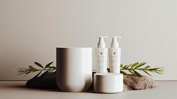 Cosmetic Products Mock up photo