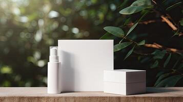 Cosmetic Products Mock up photo