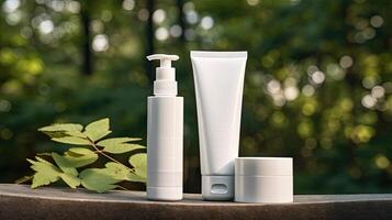 Cosmetic Products Mock up photo
