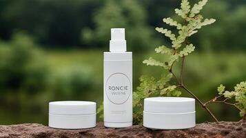 Cosmetic Products Mock up photo