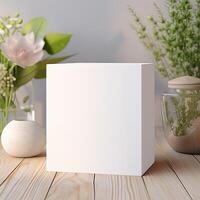 Blank Box Mock Up photo