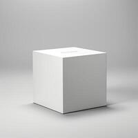 Blank Box Mock Up photo