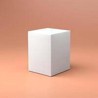Blank Box Mock Up photo