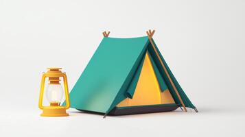 Essential Adventure Equipment for Camping and Climbing - Tent and Lantern for Outdoor Enthusiasts photo