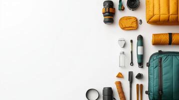 Essential Adventure Equipment for Camping and Climbing - Gear for Outdoor Enthusiasts and Explorers photo