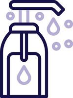Liquid Soap Two Color Line Icon vector