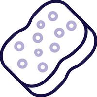 Sponge Two Color Line Icon vector