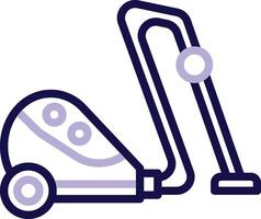 Vacuum Cleaner Two Color Line Icon vector