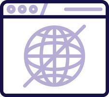 Offline Two Color Line Icon vector