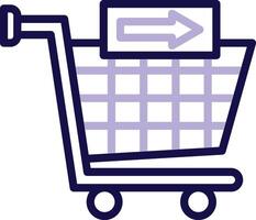 Checkout Two Color Line Icon vector