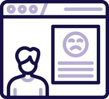 Complaint Two Color Line Icon vector