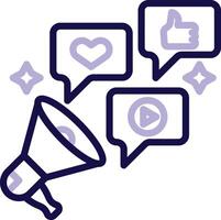 Public Relations Two Color Line Icon vector