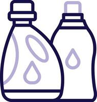 Liquid Detergent Two Color Line Icon vector
