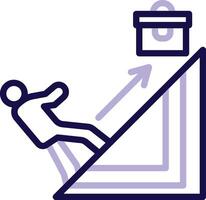 Struggle Two Color Line Icon vector