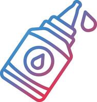 Glue Gradient Line Icon vector