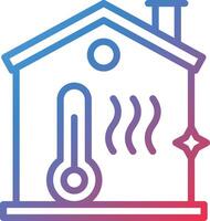 Heating Gradient Line Icon vector