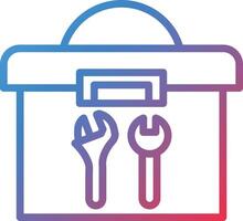 Tool Pouch Gradient Line Icon vector