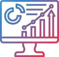 Dashboard Gradient Line Icon vector