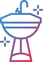 Sink Gradient Line Icon vector