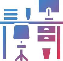 Workspace Glyph Gradient Icon vector
