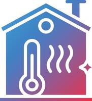 Heating Glyph Gradient Icon vector