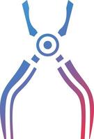 Wire Cutters Glyph Gradient Icon vector