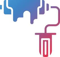 Paint Roller Glyph Gradient Icon vector