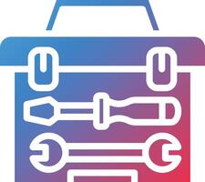 Toolbox Glyph Gradient Icon vector