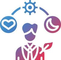 Sustainable Routine Glyph Gradient Icon vector