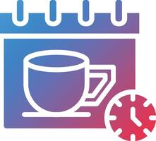 Breaks Glyph Gradient Icon vector