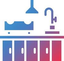 Kitchen Glyph Gradient Icon vector
