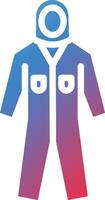 Coveralls Glyph Gradient Icon vector