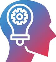Ideas Glyph Gradient Icon vector