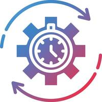 Efficiency Glyph Gradient Icon vector
