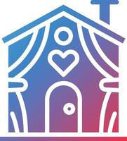 Home Glyph Gradient Icon vector
