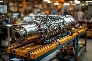 Industrial Engineering and Precision Machinery in a Factory Workshop Setting photo