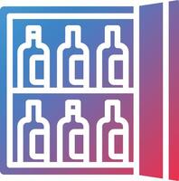 Minibar Glyph Gradient Icon vector