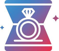 Ring Glyph Gradient Icon vector