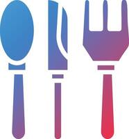 Cutlery Glyph Gradient Icon vector