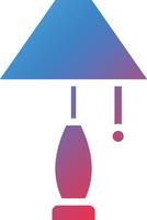 Lamp Glyph Gradient Icon vector
