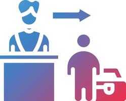 Check Out Glyph Gradient Icon vector