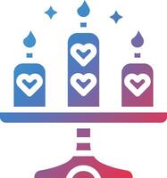Candle Glyph Gradient Icon vector