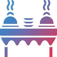 Buffet Glyph Gradient Icon vector