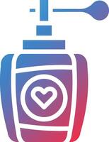 Perfume Glyph Gradient Icon vector