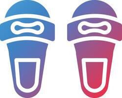 Slippers Glyph Gradient Icon vector