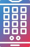 Mobile Application Glyph Gradient Icon vector