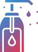 Liquid Soap Glyph Gradient Icon vector