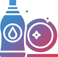 Liquid Dish Washer Glyph Gradient Icon vector
