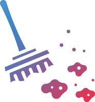 Dusting Glyph Gradient Icon vector