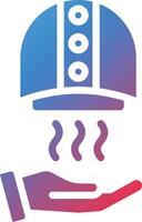 Hand Dryer Glyph Gradient Icon vector